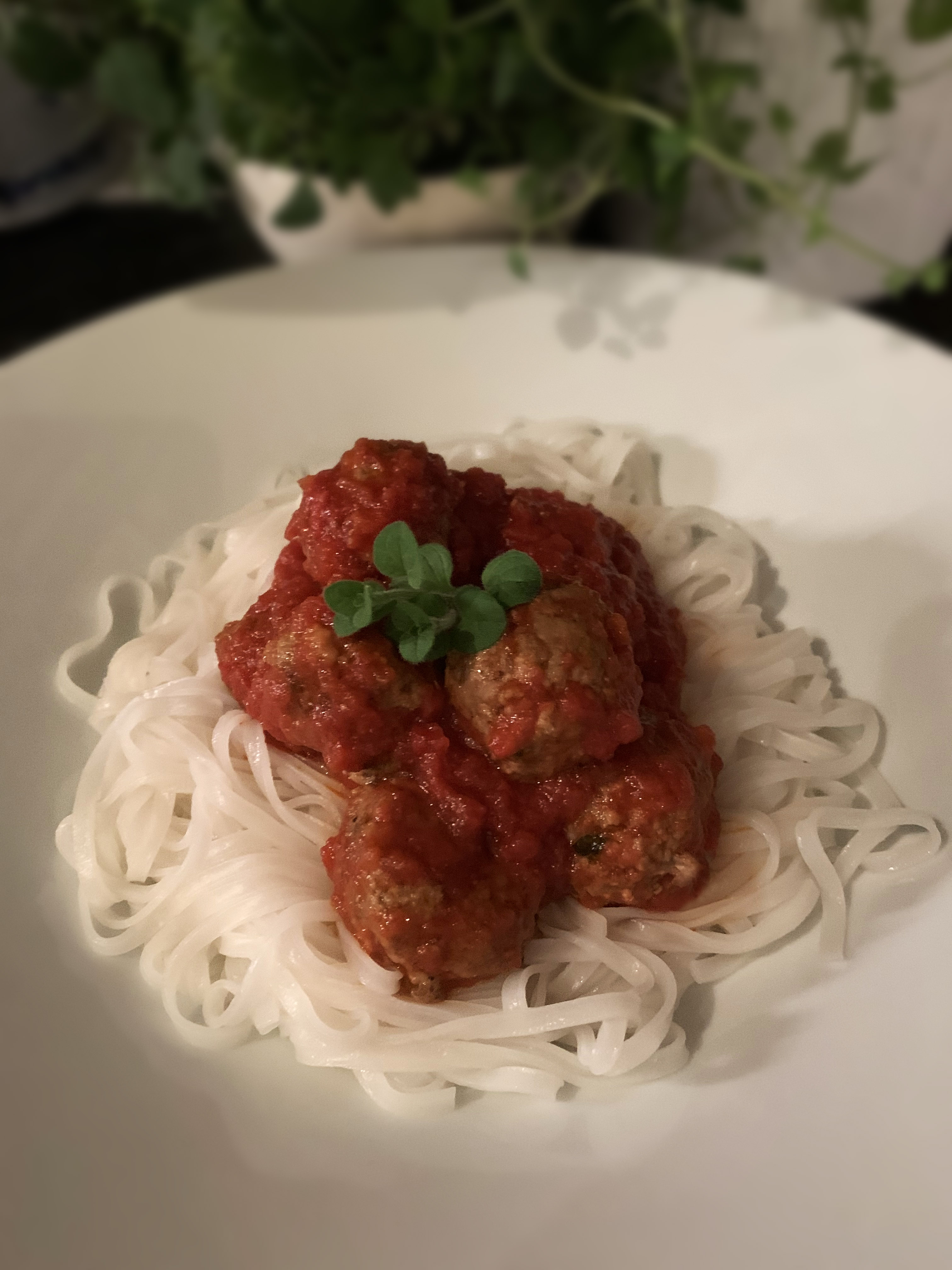 Kjøttboller og spaghetti